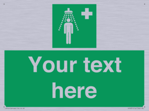 Custom Safety Shower Sign